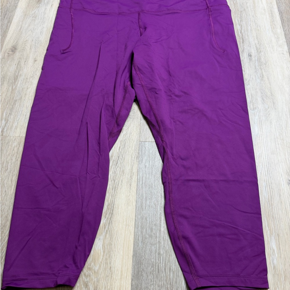 Under Armour Purple Meridian Ankle Leggings